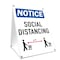 Signmission OSHA Sign, Social Distancing, 10in X 7in Peel And Stick Wall Graphic, 10" W, 7" H, Social Distancing OS-NS-RD-710-25596 - alternate 1